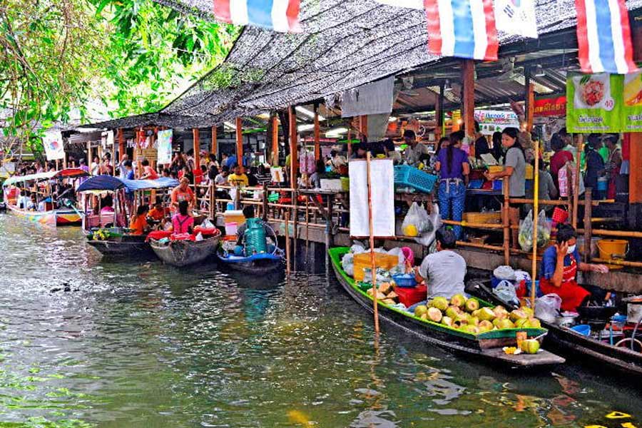 Marché flottant de Khlong Lat Mayom-marchés de Bangkok
