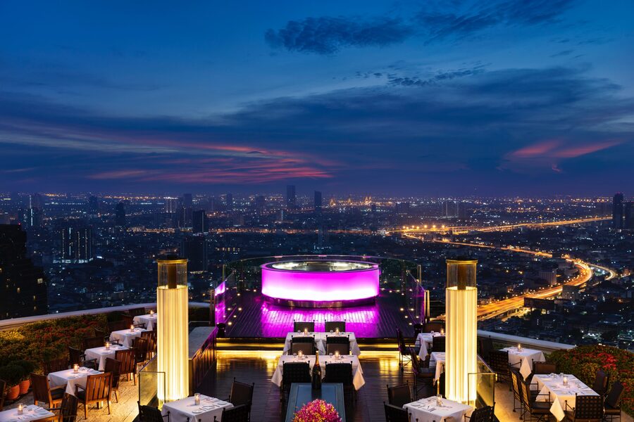 Dîner au Sky Bar Lebua avec vue spectaculaire sur Bangkok