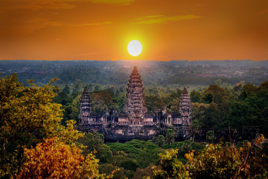 Architecture monumentale d’Angkor Wat, témoignant d’une construction titanesque et ingénieuse
