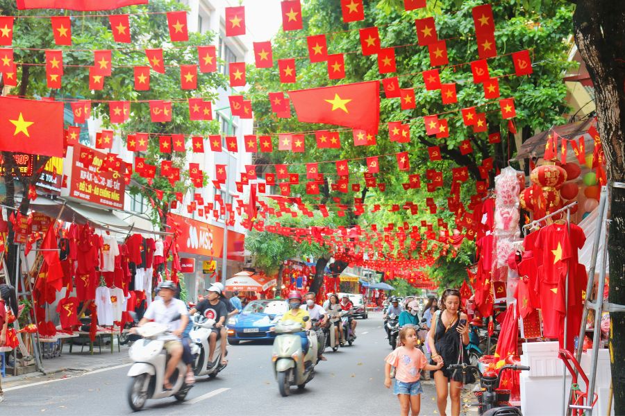 hanoi pendant la fete national du Vietnam