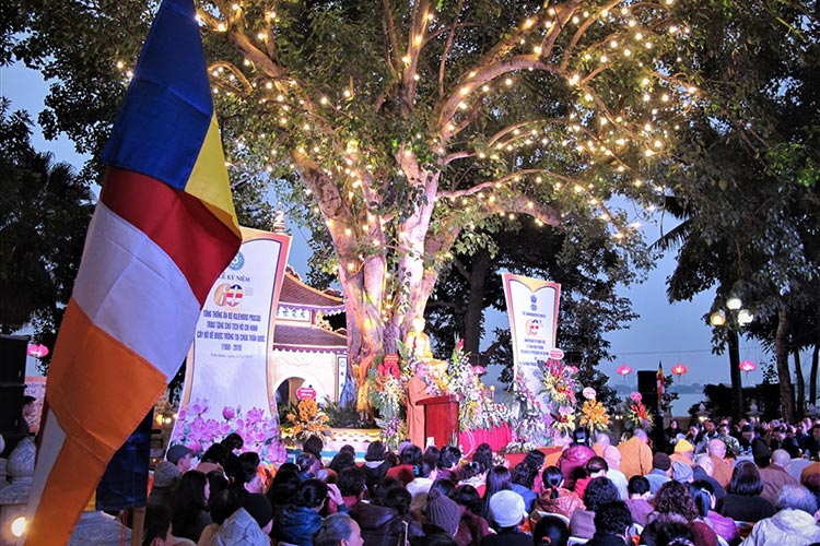 Célébration du 60e anniversaire de la plantation de l'arbre Bodhi à la pagode Tran Quoc