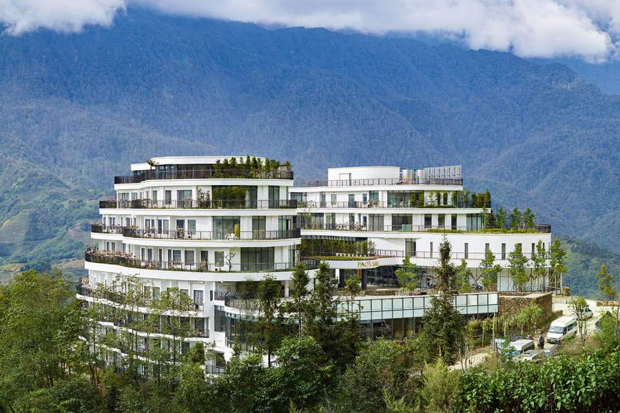 L'hôtel Pao's Sapa Leisure possède une vue magnifique sur les montagnes de Sapa