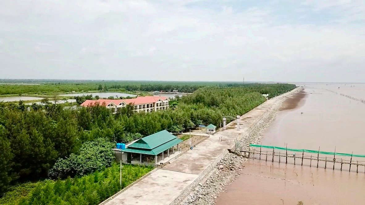 Plage de Con Den à Thai Binh