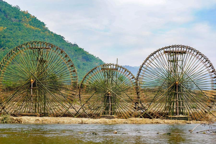 Roues hydrauliques à Pu Luong