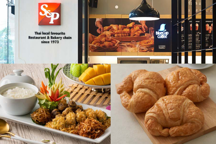 Restaurant S&P avec une variété de plats thaïlandais