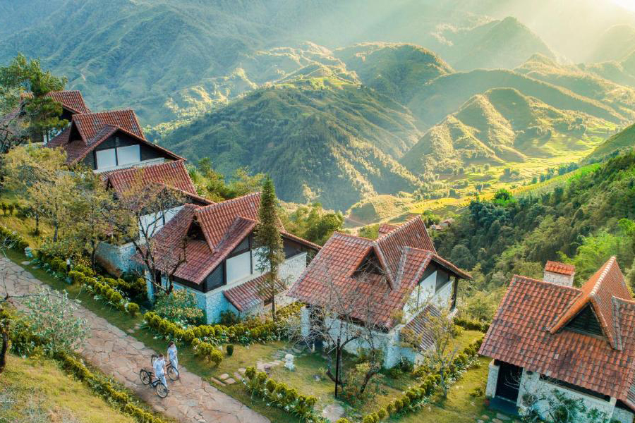Sapa Jade Hill Resort & Spa est conçue dans un style contemporain combiné à une esthétique indigène.