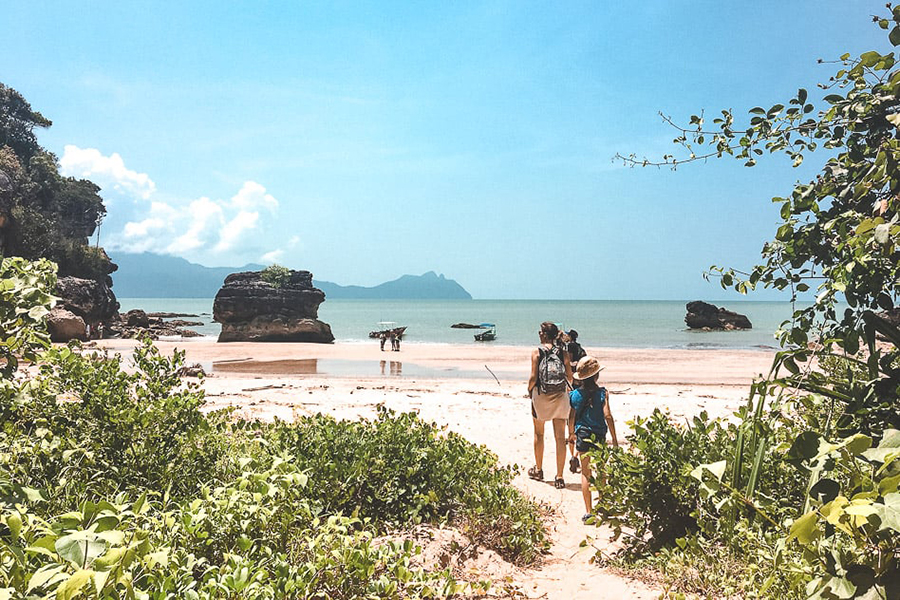 Plage de Bako à Sarawak