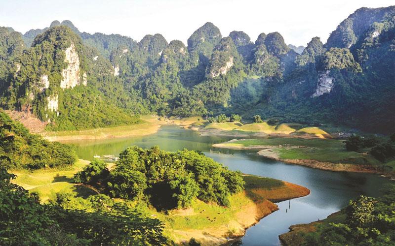 Une partie du paysage naturelle de Thuong Lam