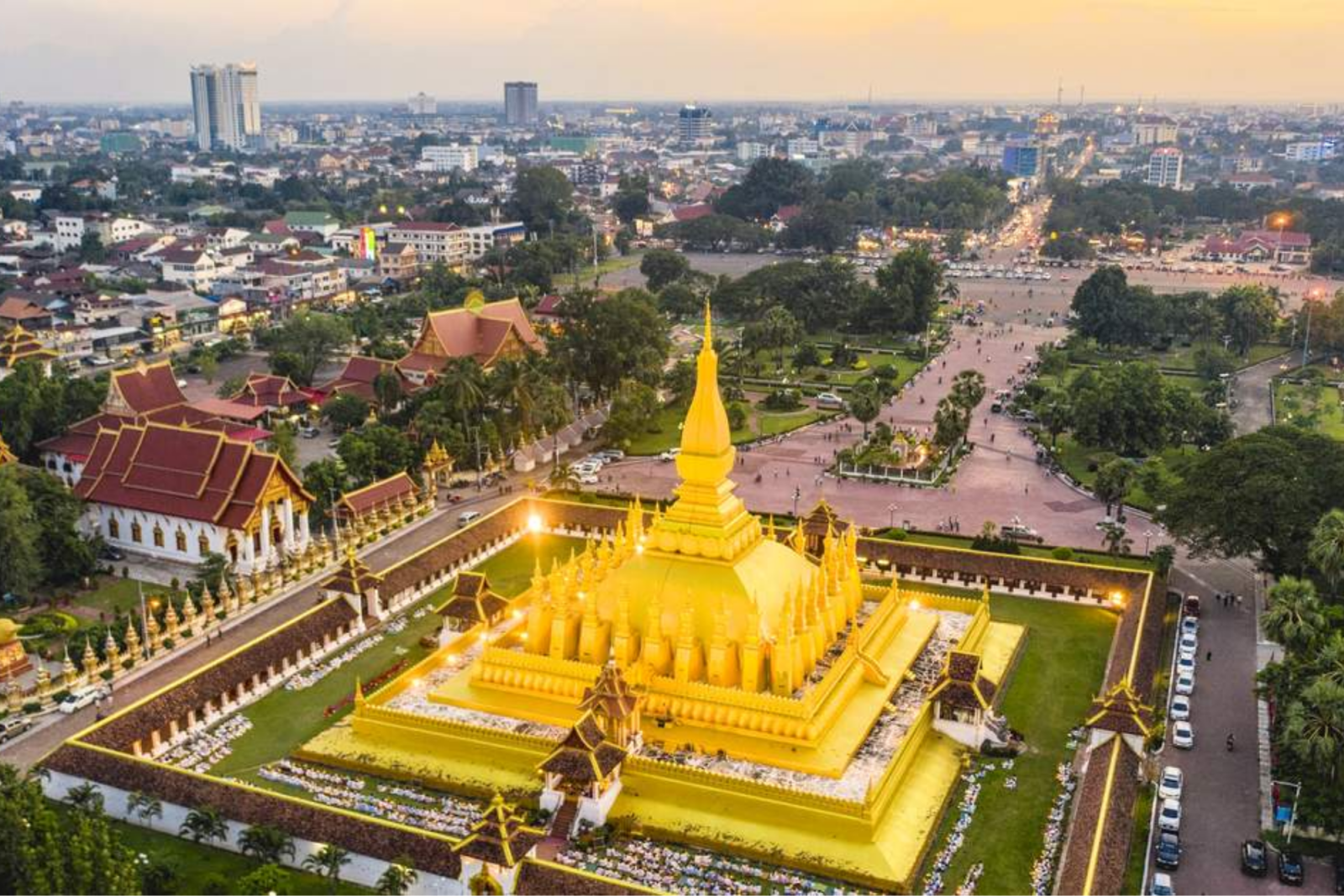 La beauté du trajet de Luang Prabang à Vientiane