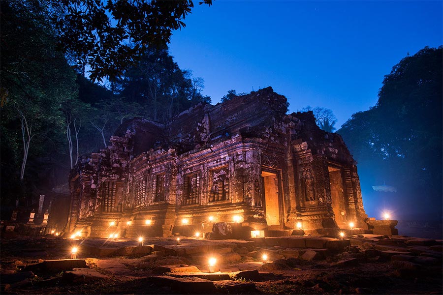 Temple de Ho Nang af Wat Phou