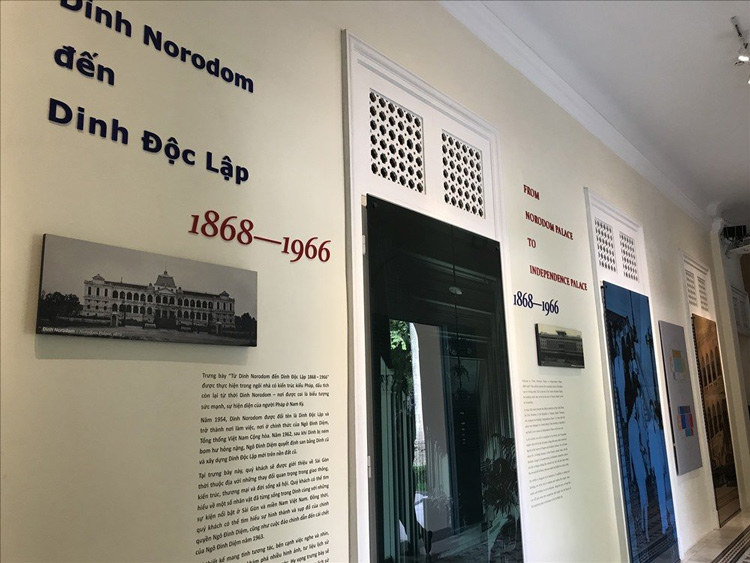 Espace d'exposition au palais de la Réunification
