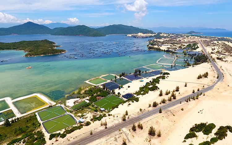 Situé à 30km de la ville Nha Trang, il est facile à rejoindre la baie de Van Phong