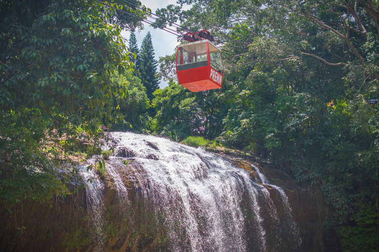 L'activité à la cascade Prenn