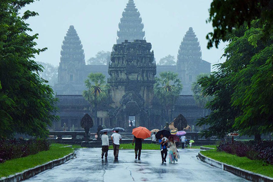 Basse saison touristique au Cambodge