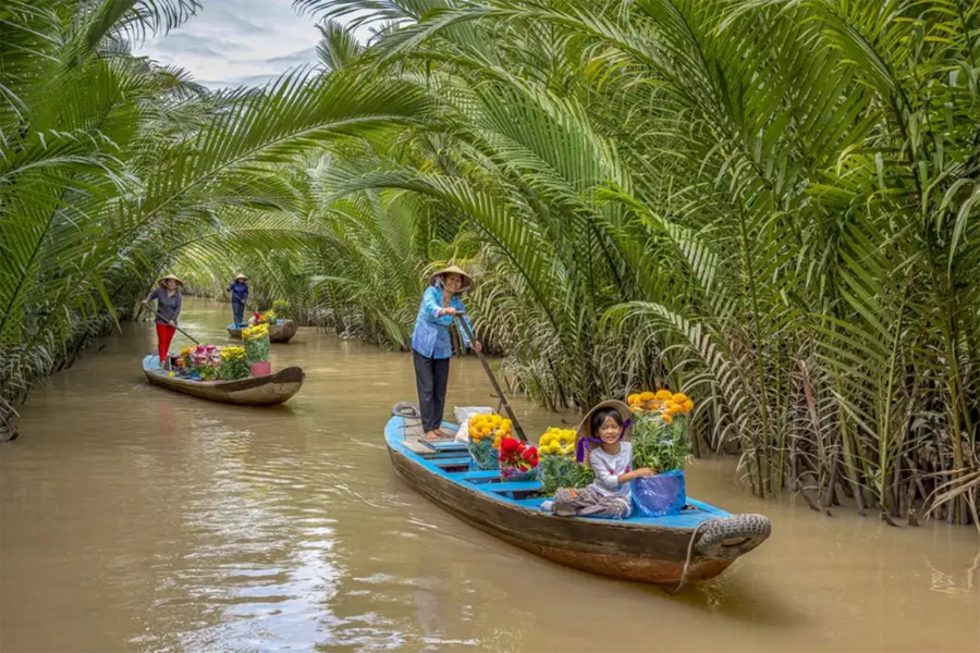 Voyager à Con Phung pendant la saison sèche est un choix idéal pour les touristes