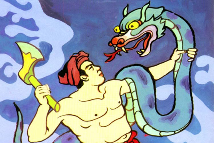 Thach Sanh a tué seul le monstre
