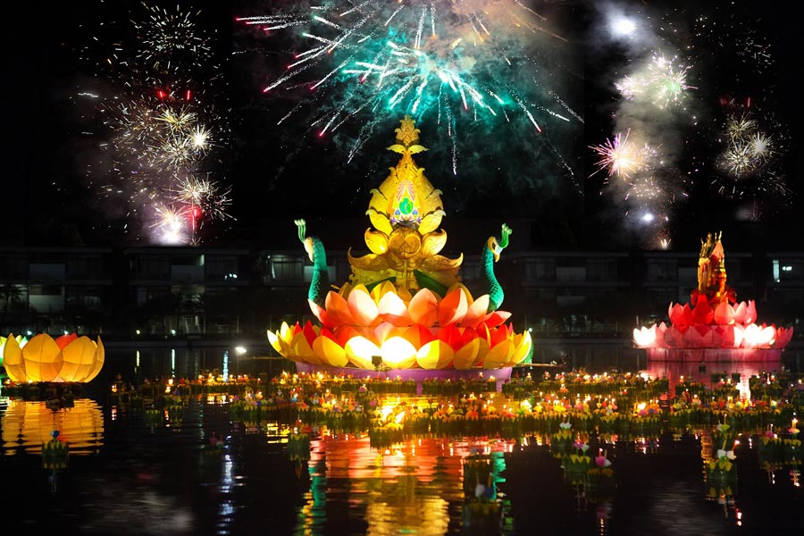 Fête de Loy Krathong en Thailande
