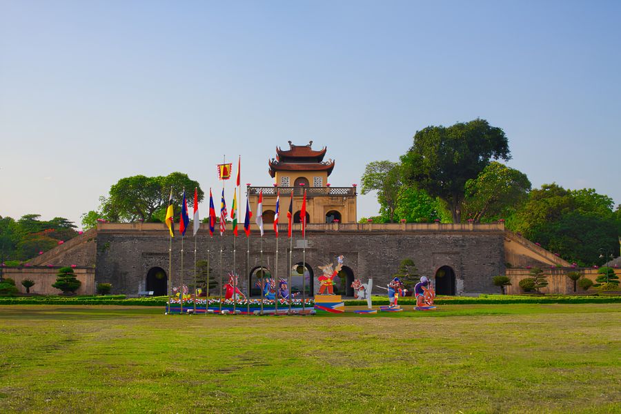 Citadelle imperiale de Thang Long pendant la Fete national de Viet Nam