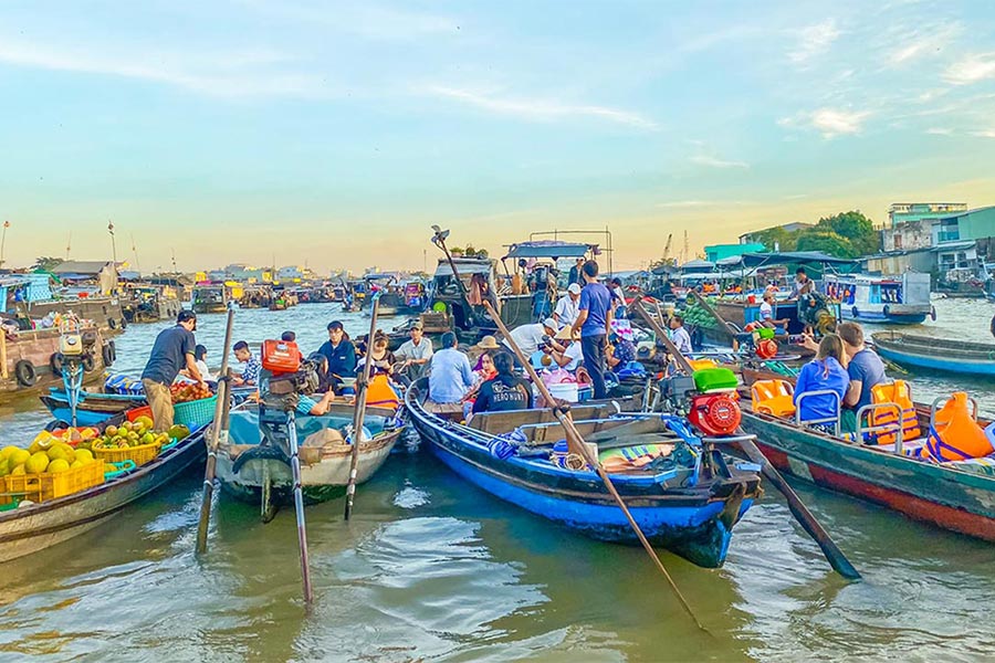 Marché flottant de Cai Rang - voyage au delta du Mékong