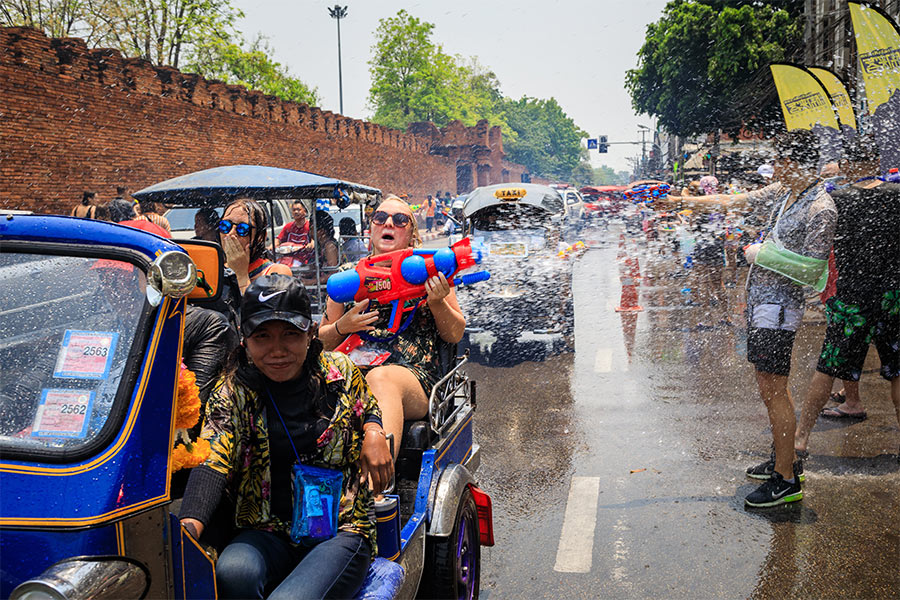 Itinéraire en Thailande 7 jours pendant le Songkran : festival de l'eau à Chiang Mai
