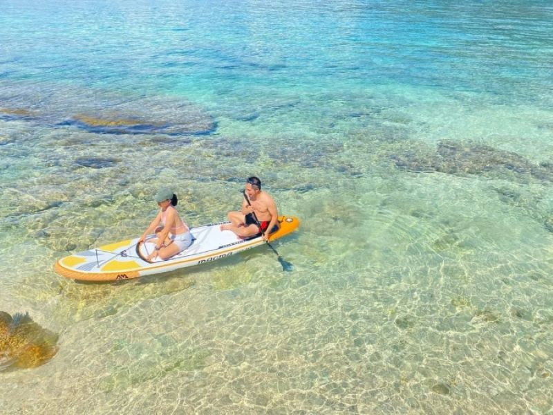 Faire du kayak est une activité préférée à Vung Ro