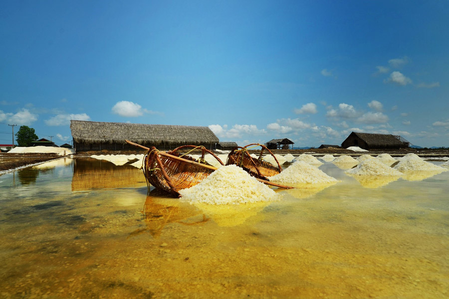 Les marais salants extraodinaire de Kampot