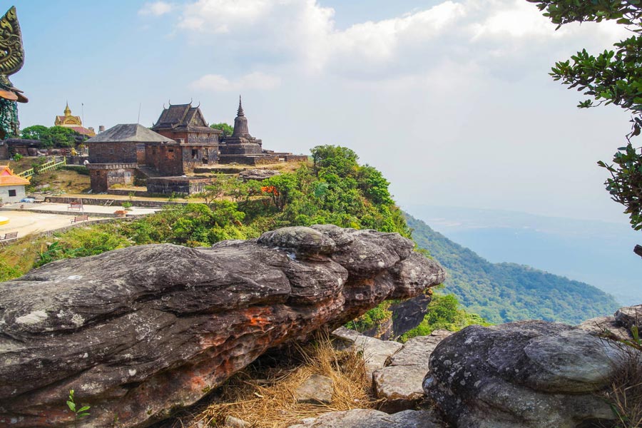 Le plateau magnifique à la province de Kampot