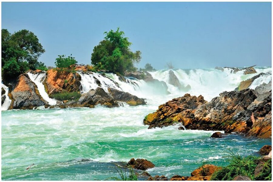 Spectacle des chutes de Khone Phapheng
