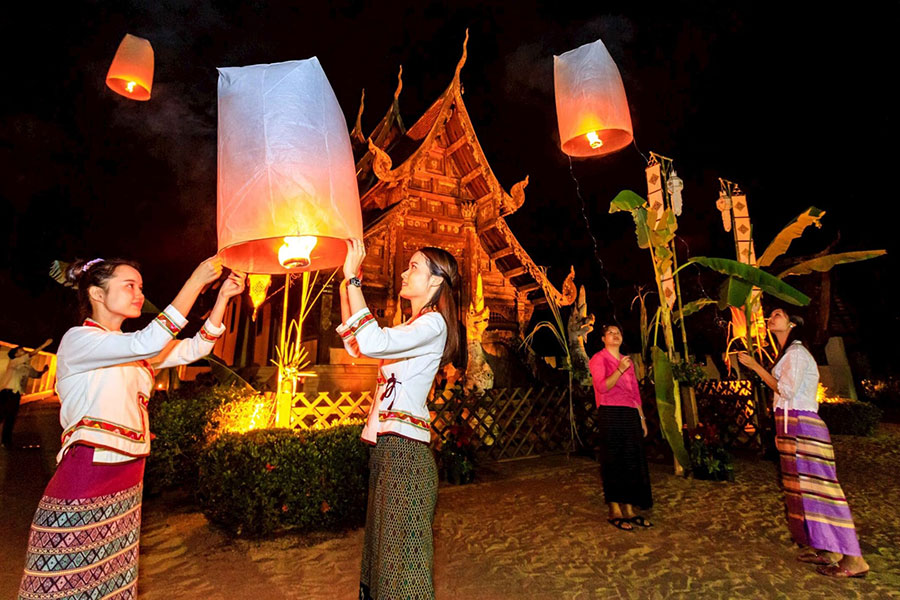 Le festival Yi Peng à Chiang Mai