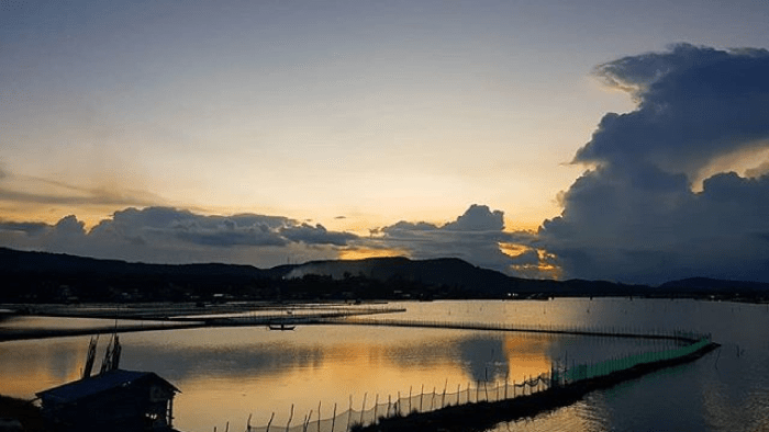 Vue panoramique de la lagune