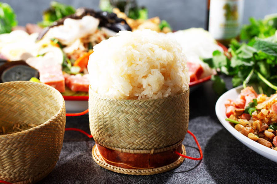 Khao Niao est un plat simple mais indispensable dans chaque repas laotien