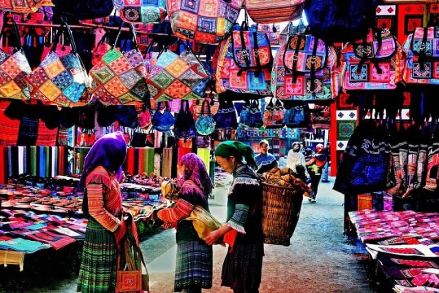 Flânez dans le centre de Sapa et explorez son marché coloré