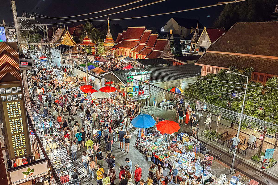 Le marché de nuit à Chiang Mai