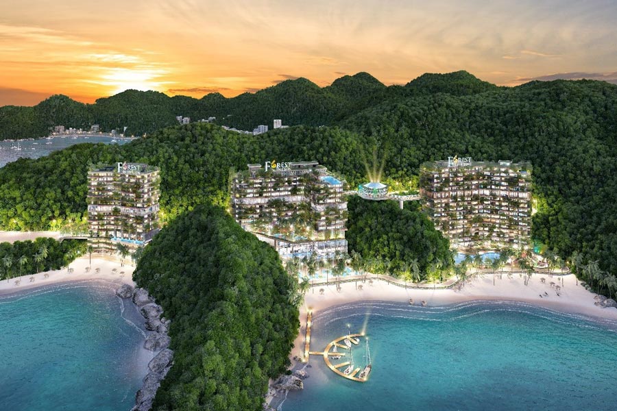 Flamingo Cat Ba Beach Resort est l'un des meilleurs hôtels sur l'île de Cat Ba