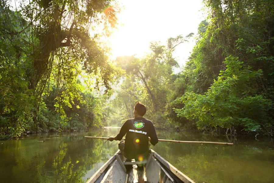 Visite en bateau à Nam Nerm - Parc national de Nam Et - Phou Louey