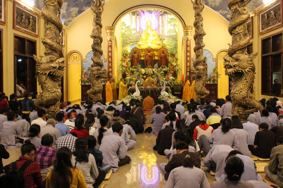La pagode Van Phuoc organise une grande cérémonie en l’honneur de Bouddha A Di Da