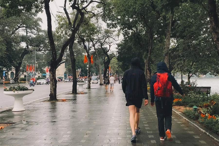 Le printemps à Hanoi est la saison la plus humide de l'année 