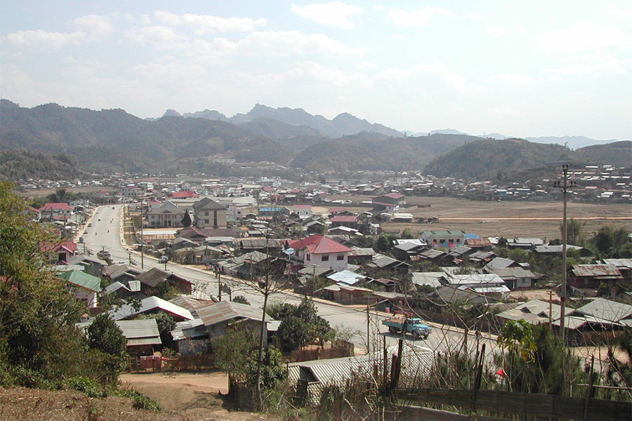 Panorama de la ville Sam Neua