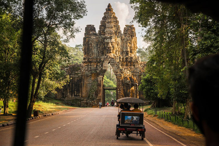 Tuk-tuks à Siem Reap