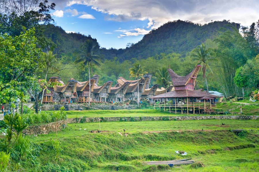Kete Kesu est un ancien village à Sulawesi du Sud 