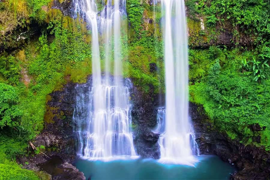 Cascade de Tad Fane à Paksong est l'une des attractions les plus renommées du Laos