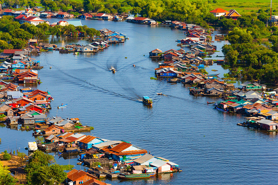 La vie sur l'eau de Tonlé Sap