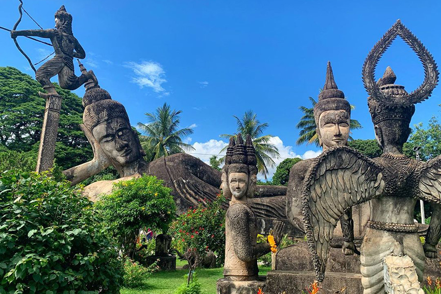 Le Bouddha Park, l'un des sites culturels à Vientiane