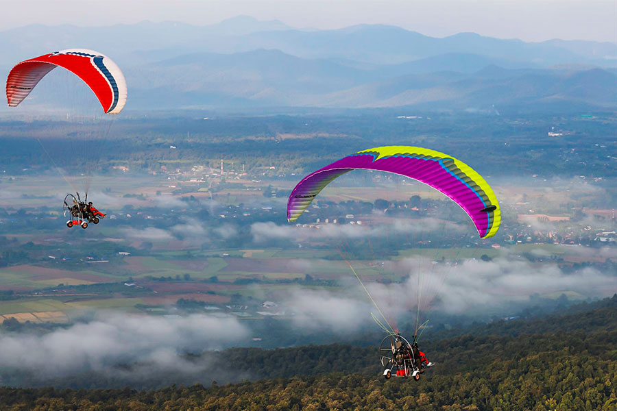 Expérience du vol en paramoteur à Chiang Mai
