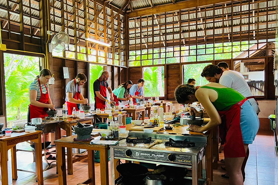 Le cours de cuisine à Thai Farm Cooking Shcool