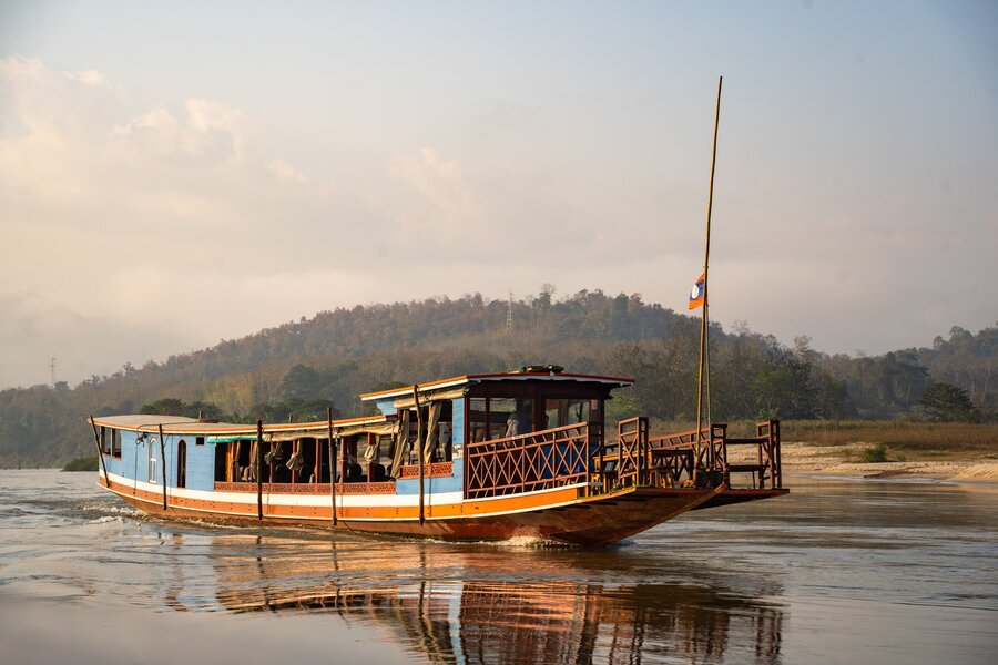 Une croisière lente sur le Mékong entre la Thaïlande et le Laos