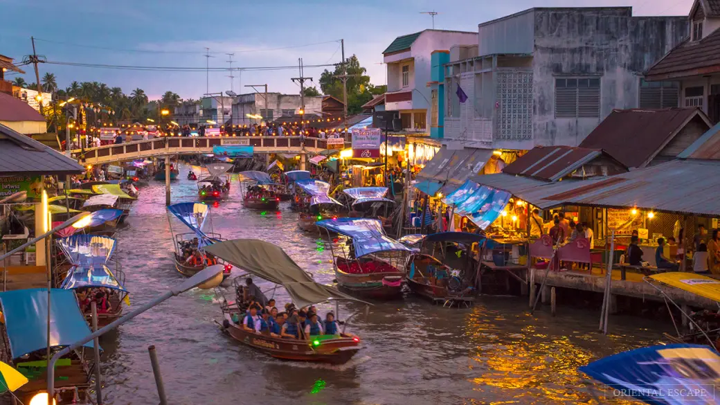 Bangkok - Marché flottant Tha Kha - Marché flottant d’Amphawa - Bangkok