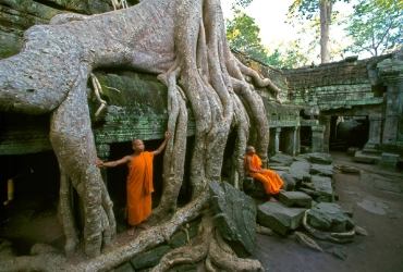 Siem Reap - Complexe d’Angkor (à vélo : 25km) (-/L/-)