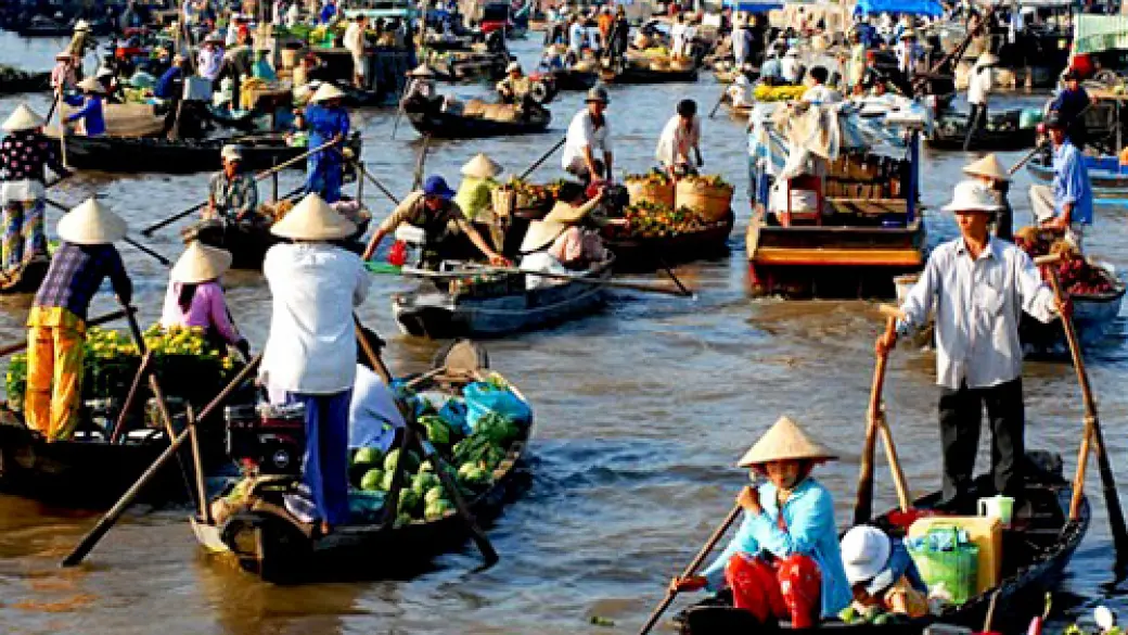 Can Tho - Marché flottant de Cai Rang - Rach Gia