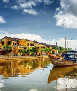 Visite de nuit à Hoi An : Excursion en bateau sur la riviere Hoai